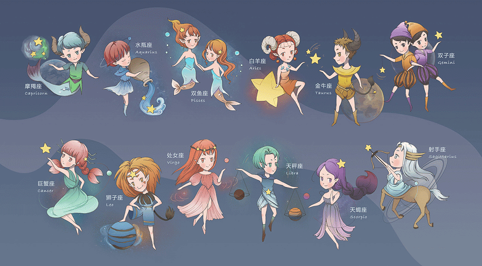 十二星座的由来与神话故事