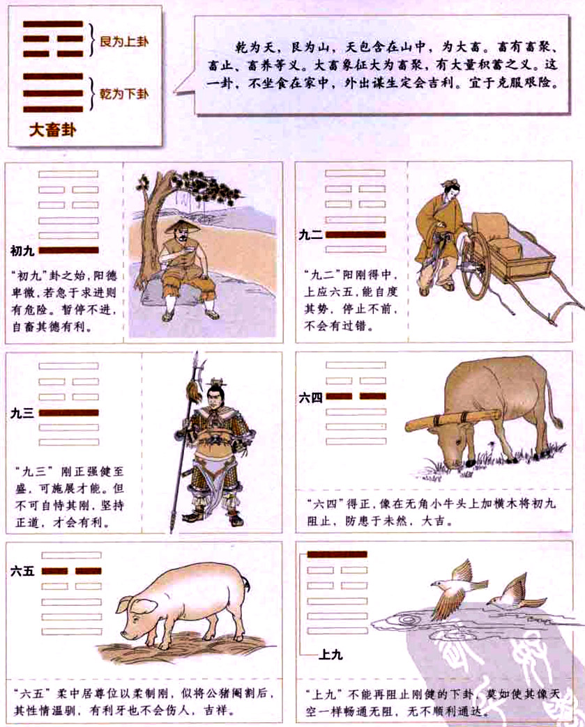 【自学易经之26卦】大畜卦：既富且强，当止则止