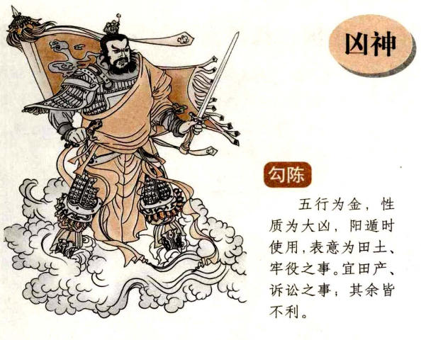 奇门遁甲八神之勾陈介绍